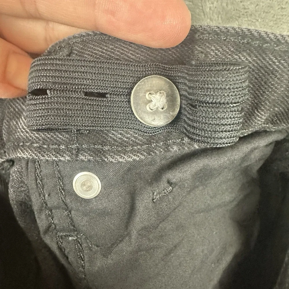 Old Navy Jeans Boys 6 Denim Black Baggy 100% Cotton